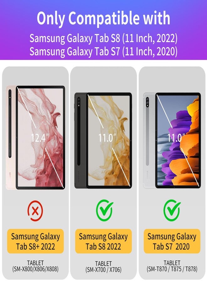 Wazzasoft جراب Wazzasoft لجهاز سامسونج جالاكسي تاب S8/تاب S7 مقاس 11 بوصة، مناسب للنساء والفتيات والأطفال والأولاد والرجال، مزود بحامل قلم رصاص، بتصميم لطيف وجذاب وعبارات مميزة، جرابات للأجهزة اللوحية، جراب سامسونج تاب S7/تاب S8 إصدار 2022/2020 - Image 2